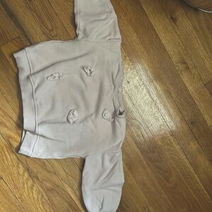 Pink rosette Zara sweatshirt, size 12-18 months